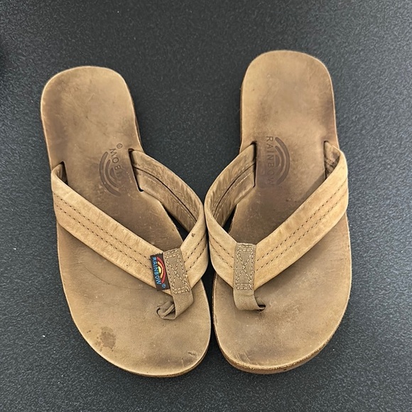 Rainbow Kids Tan Sandals - Picture 1 of 2
